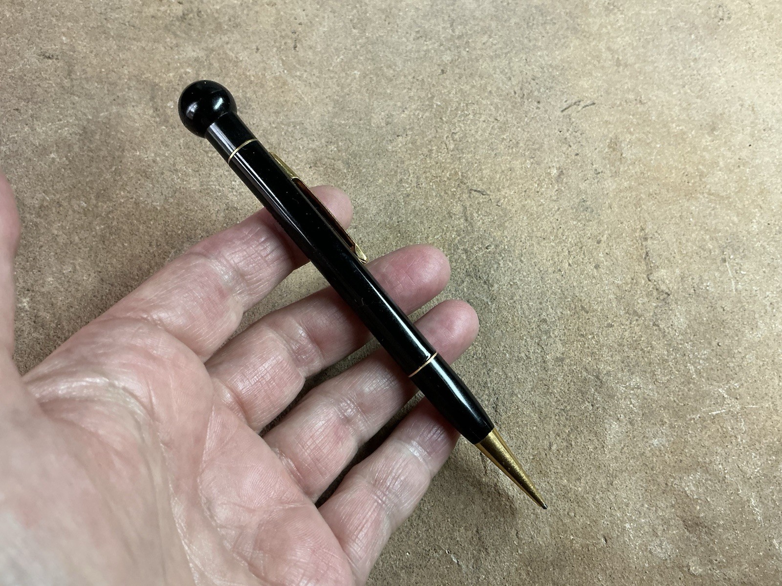 Vtg Ad Mechanical Pencil 8 Ball Cap, City Electric Ann Arbor Old Mail Tube 6¢