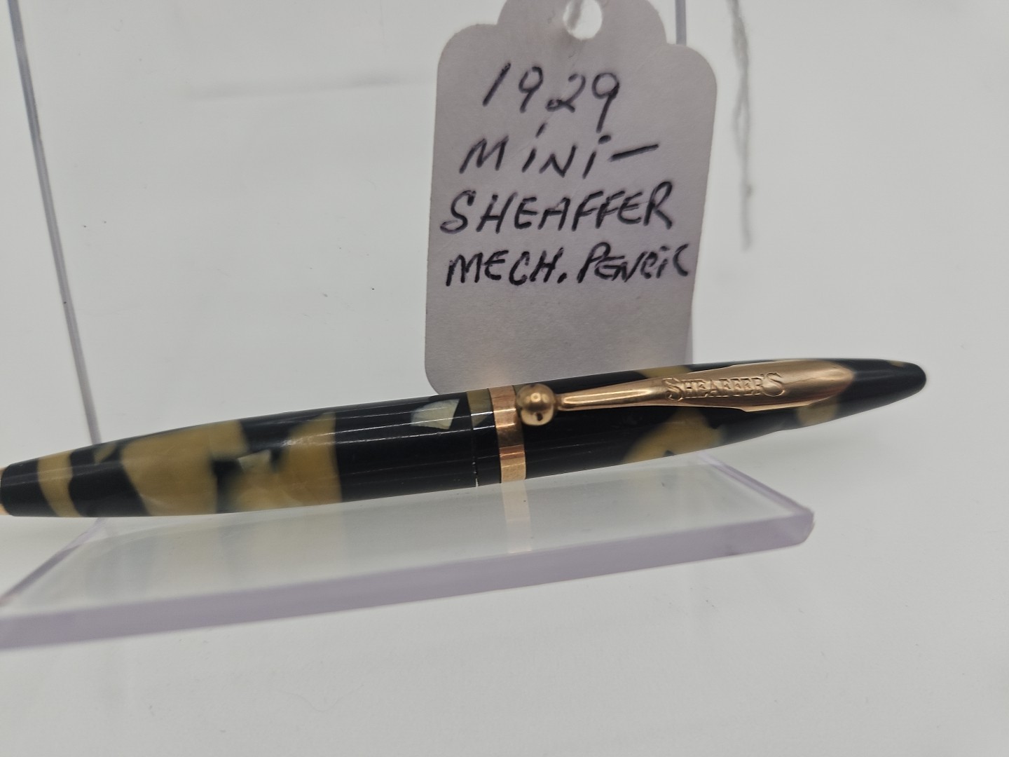 Sheaffer Lifetime Pearl & Black w/Gold Trim 1.1mm Mechanical Pencil – 1920”s