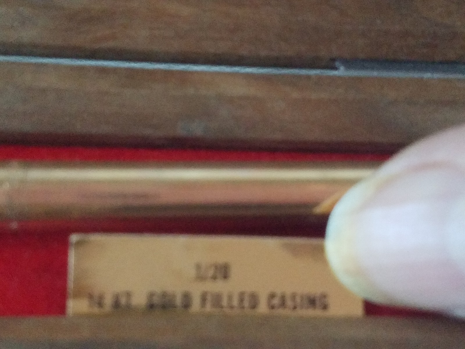 Vtg 1/20 14K G.F. Gold Filled Hallmark Pencil W/Case