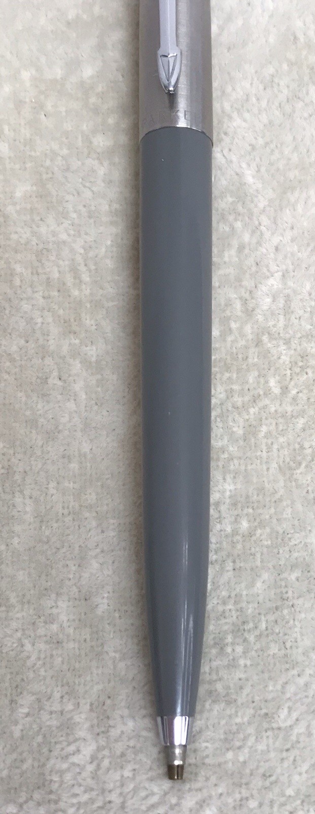 Vintage Parker Jotter Mechanical Pencil Gray Barrel & Stainless Steel Cap – USA