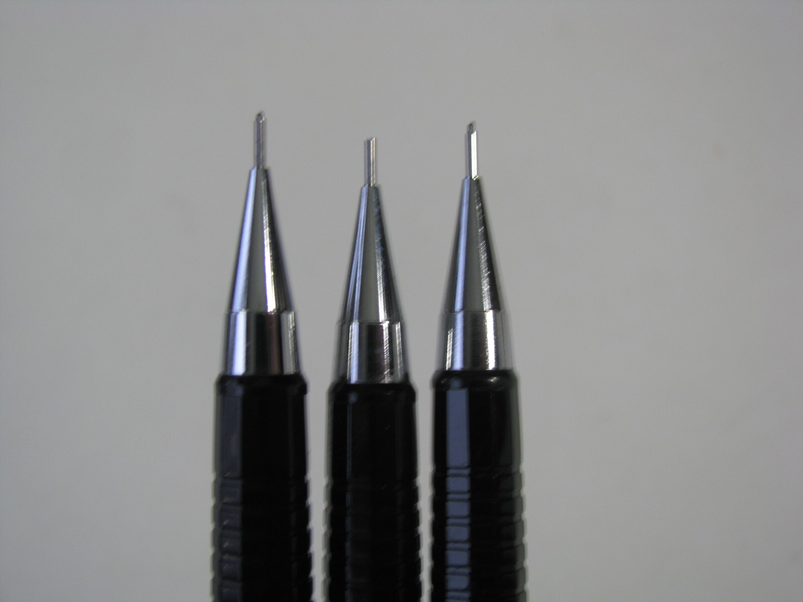 3 pc Lot Set Pentel Sharp Mechanical Drafting Pencils 0.5 mm Black Barrel P205