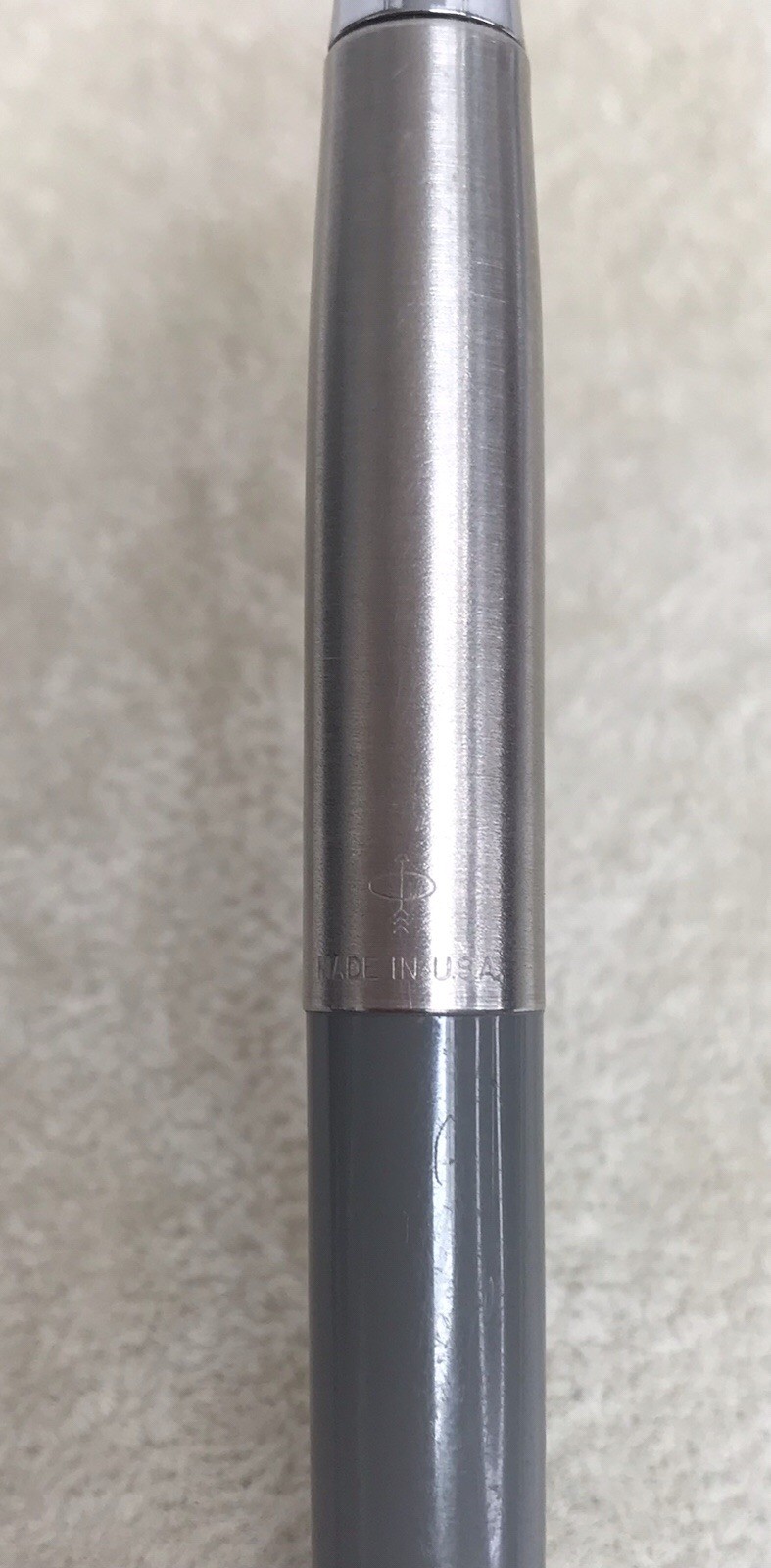 Vintage Parker Jotter Mechanical Pencil Gray Barrel & Stainless Steel Cap – USA