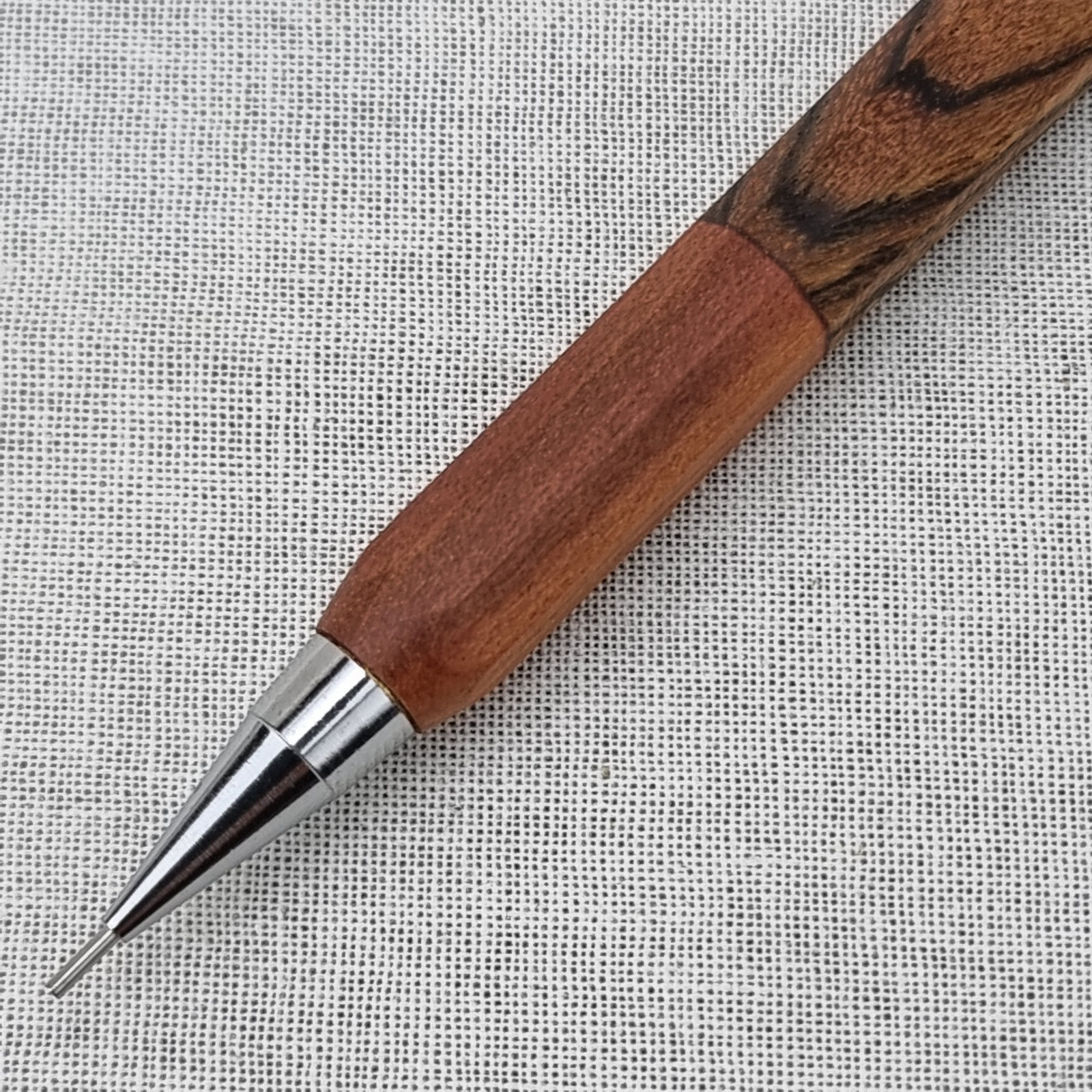 Hand Crafted Pentel P-205 Mechanical Pencil with Octagonal Wood Barrel