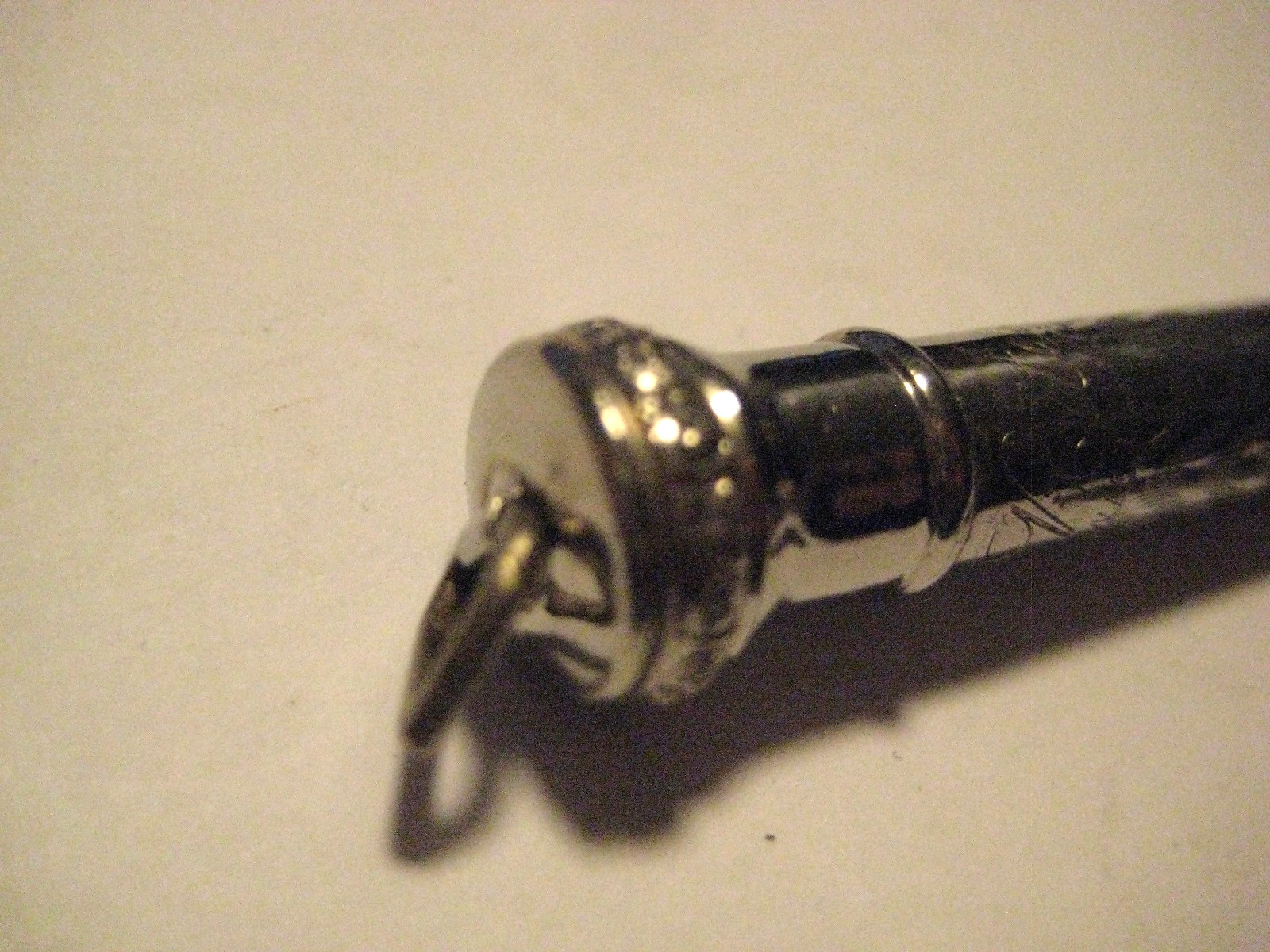 Vintage Ornate Ritewell White Gold-Plated Mechanical Pencil Very Good Condition