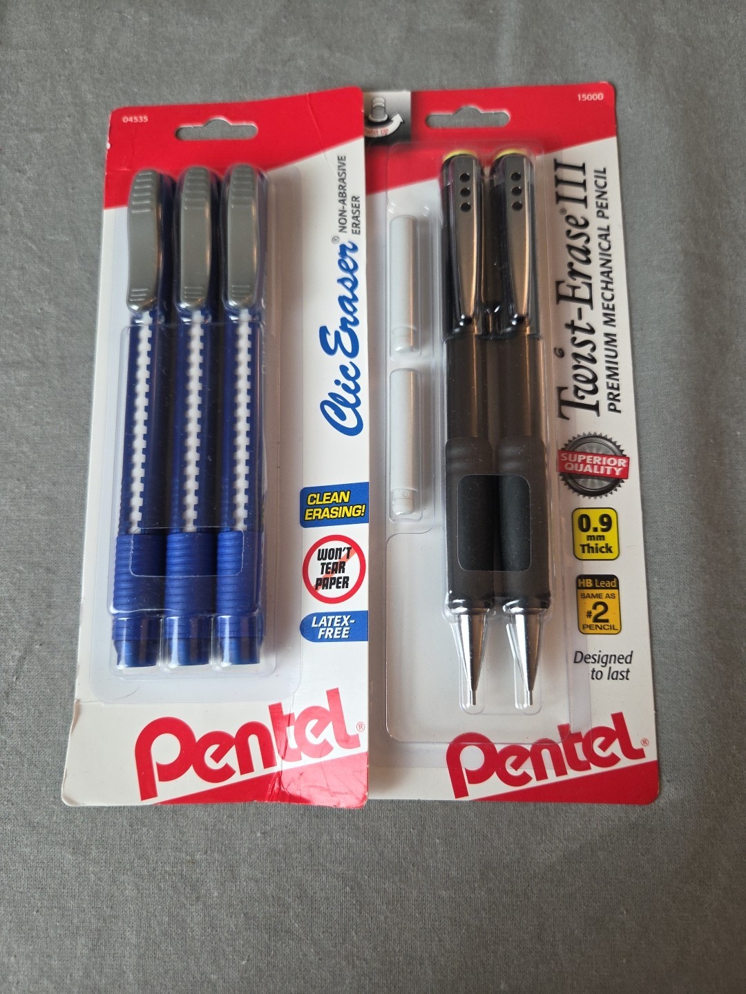 Pentel Pencil And Eraser Lot