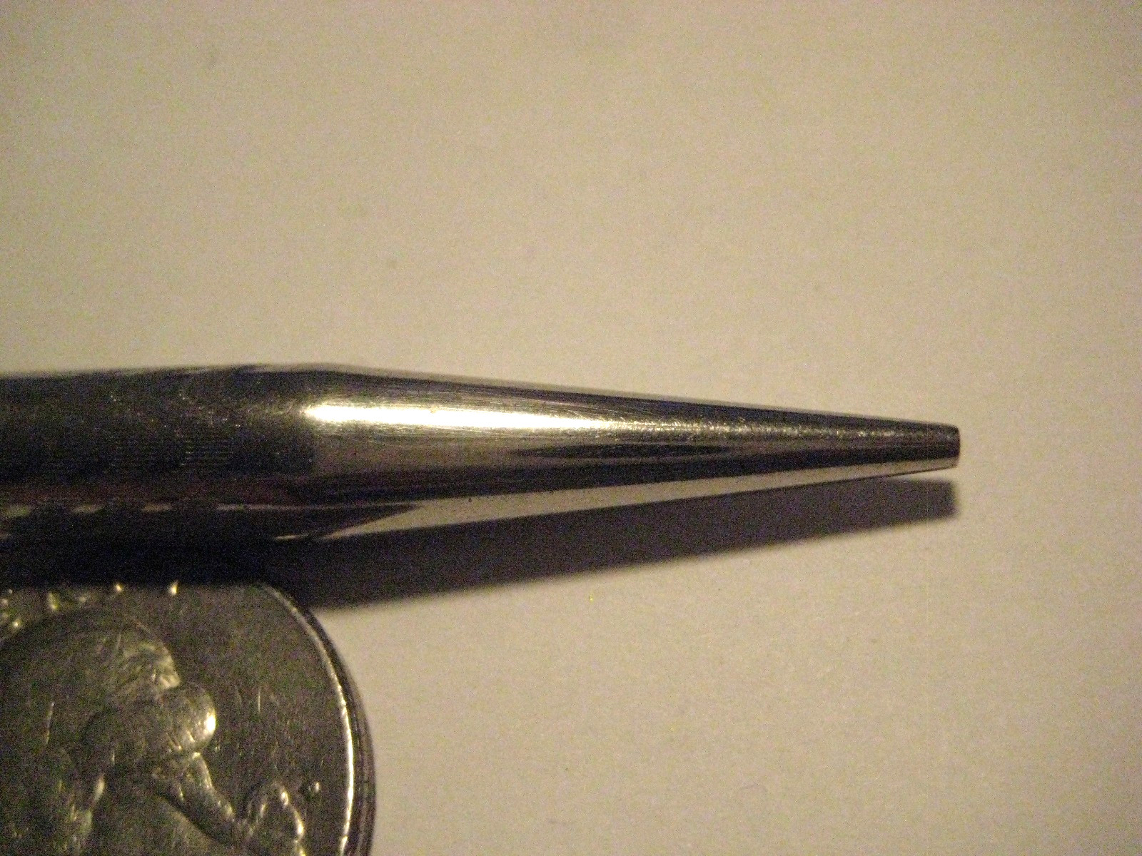 Vintage Ornate Ritewell White Gold-Plated Mechanical Pencil Very Good Condition