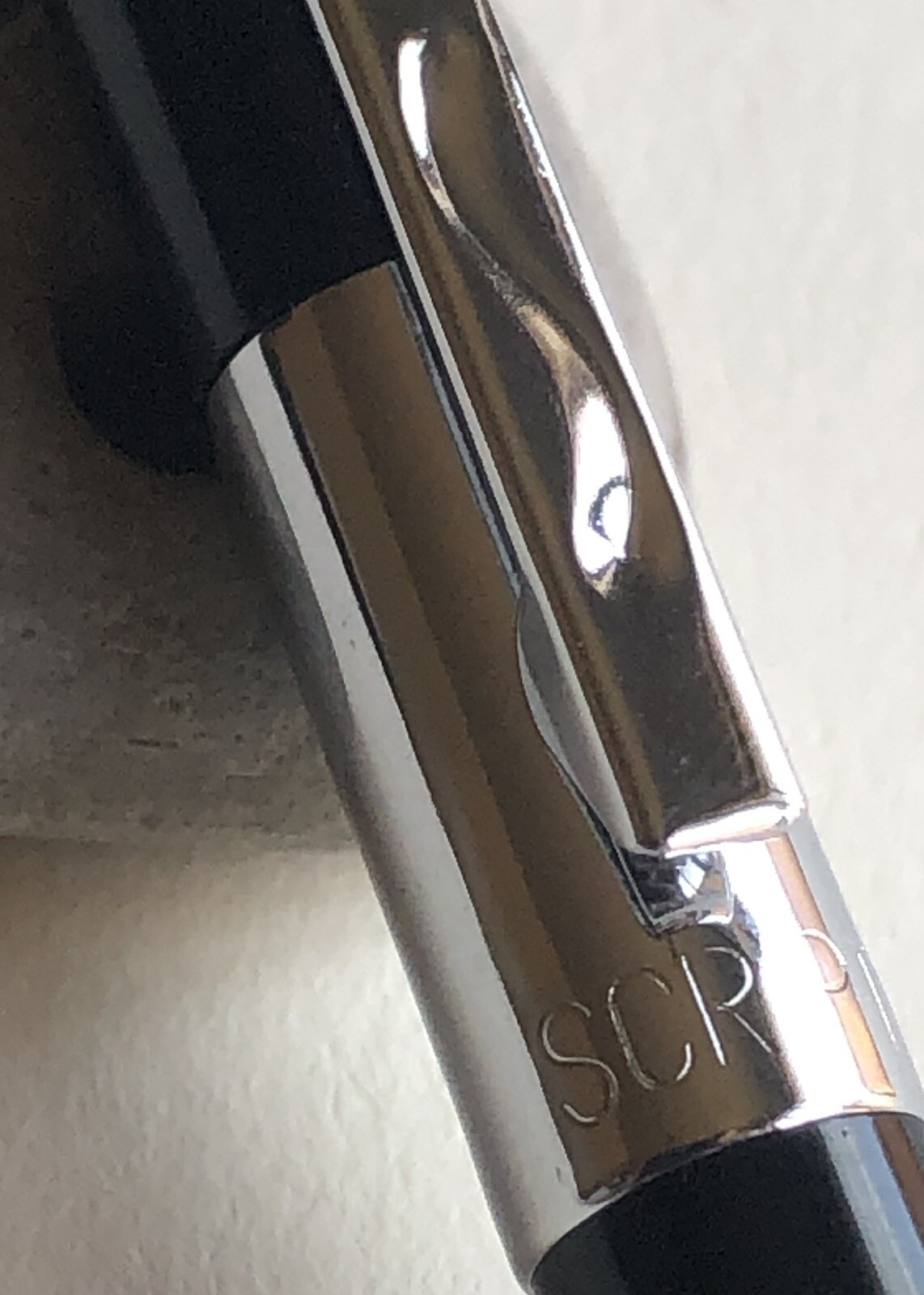 Vintage SCRIPTO Mechanical Pencil NOS .9mm Chrome Trim Black Barrel