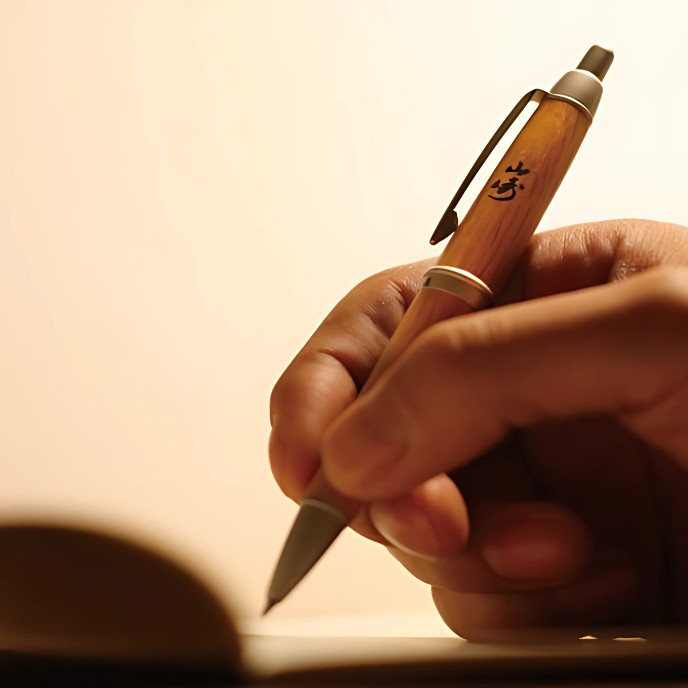 Suntory Yamazaki Barrel Mechanical Pencil Set of 2 Crafted from Whisky Cask Wood