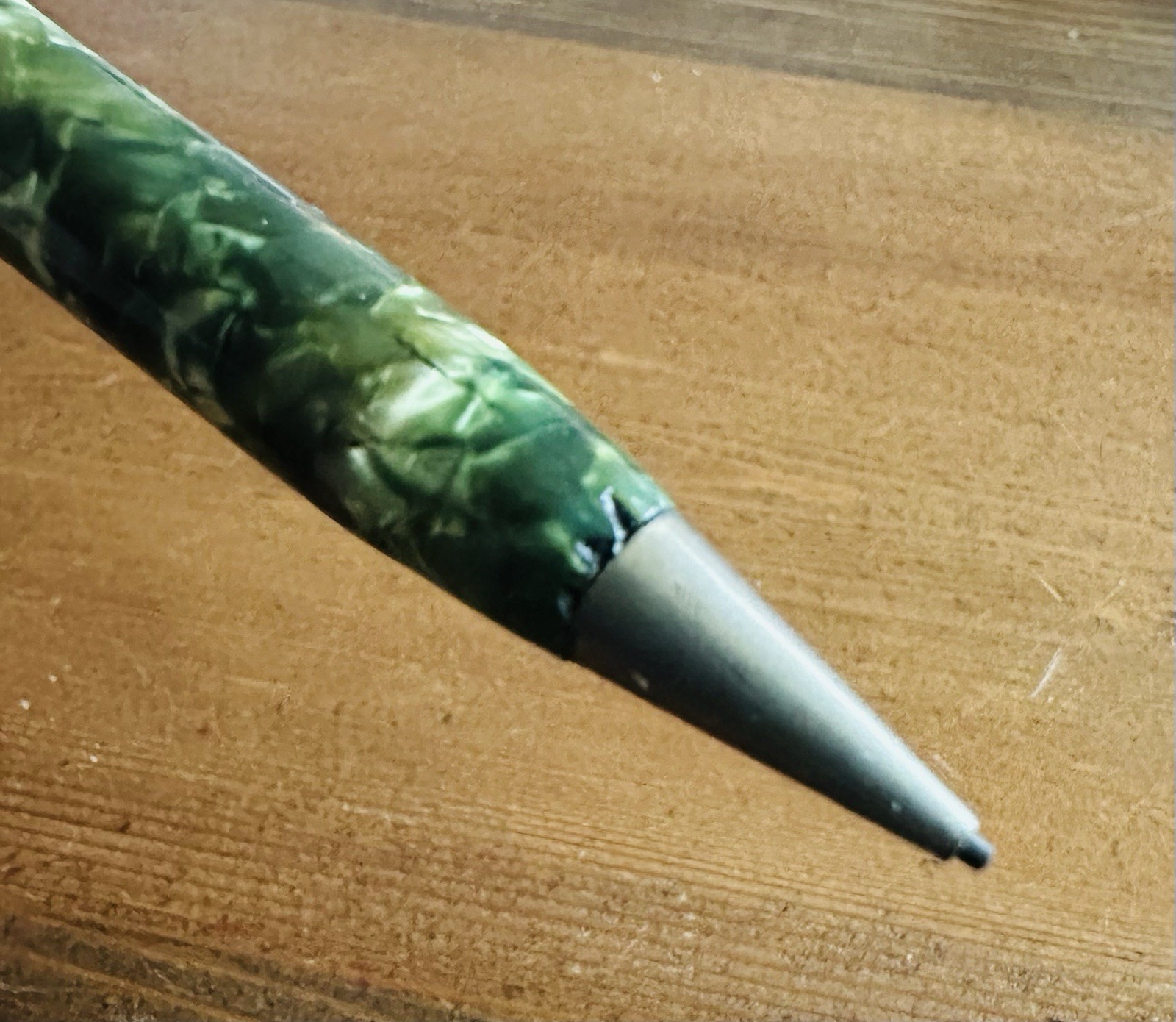 Beautiful Old Vintage Green Celluloid Mechanical Twist Pencil 1.1mm – 0.046”