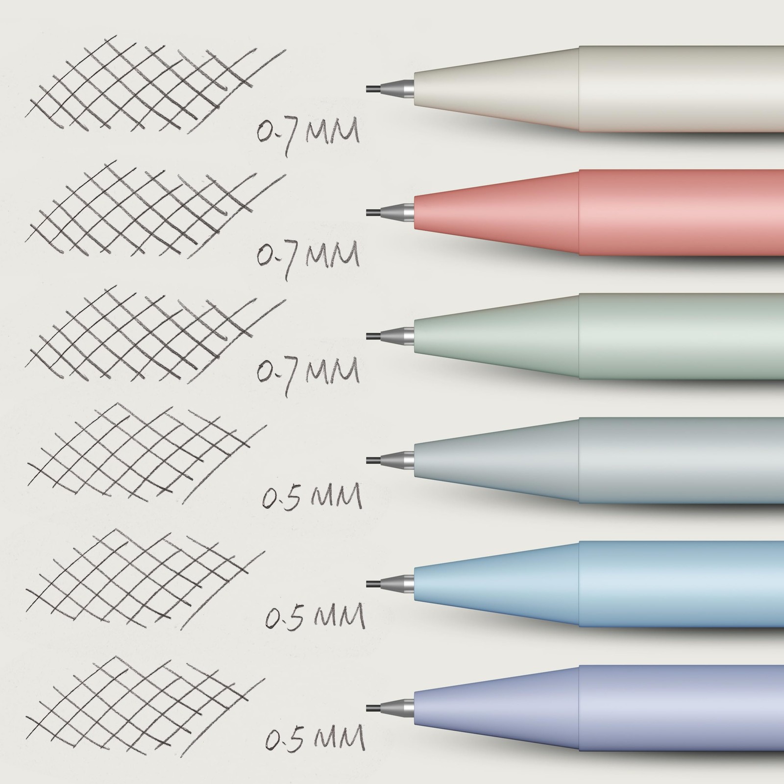 Mr. Pen- Pastel Mechanical Pencil Set with Lead 1 Count (Pack of 1),