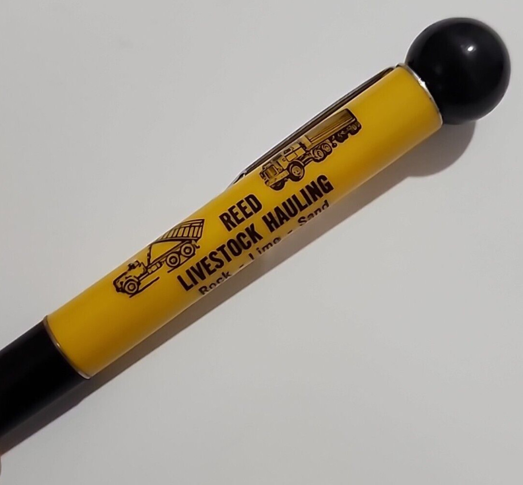 Vintage Ritepoint 8 Ball Advertising Pencil Reed livestock Hauling (Trucks) JBx3