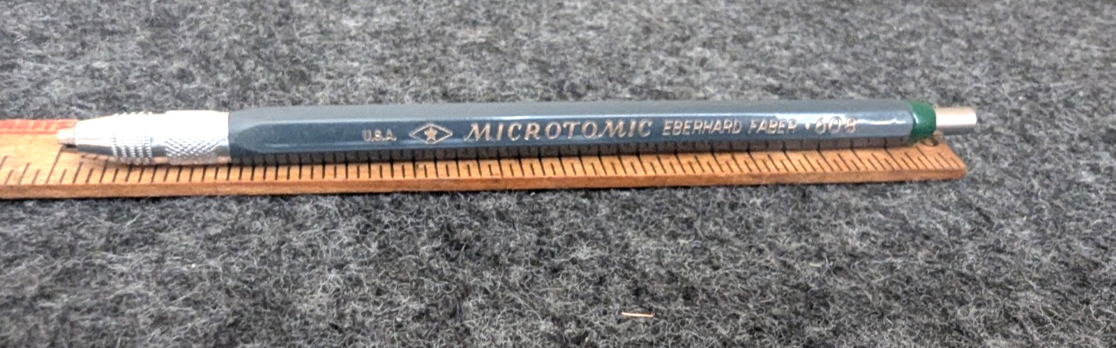 Vintage Eberhard Faber Microtomic 608 Mechanical Pencil Metal USA JM