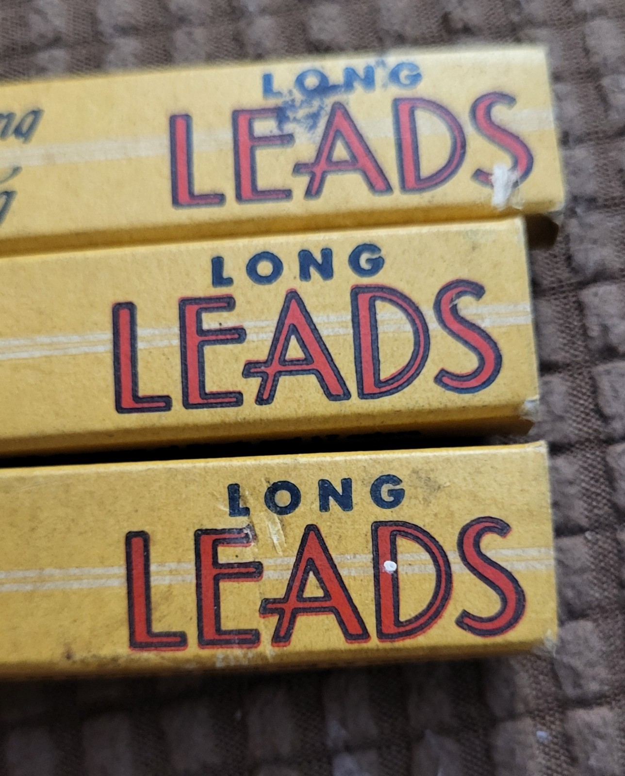 VINTAGE SCRIPTO Extra Strong Drawing Writing Long Lead Black no.130, 133 Red