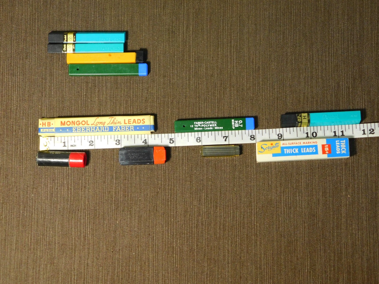 VINTAGE MECHANICAL PENCIL LEADS LOT SCRIPTO MONGOL PENTEL EVERSHARP FINELINE++