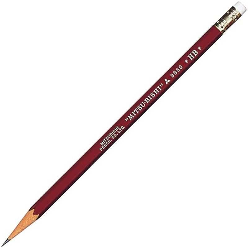 B. Toys Mitsubishi Pencil with Pencil Eraser 9850 Hardness HB K9850HB