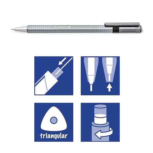 triplus Micro 0.5mm Mechanical Pencils-pack: Retractable & Refillable #2 3