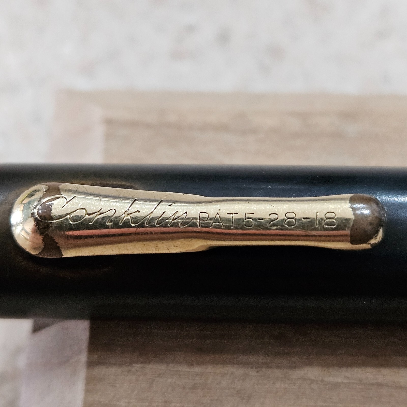 Conklin Endura Black Rings Gold Filled Trim 5.5″ Mechanical Pencil PAT 5-28-18