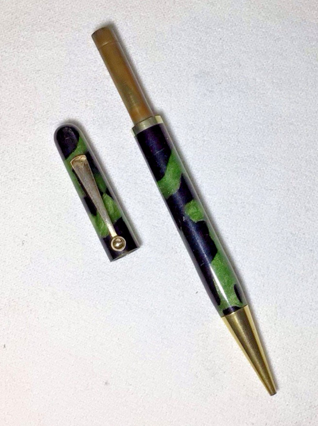The Moore Pen Company Mechanical Pencil Green And Black Excellent Condition