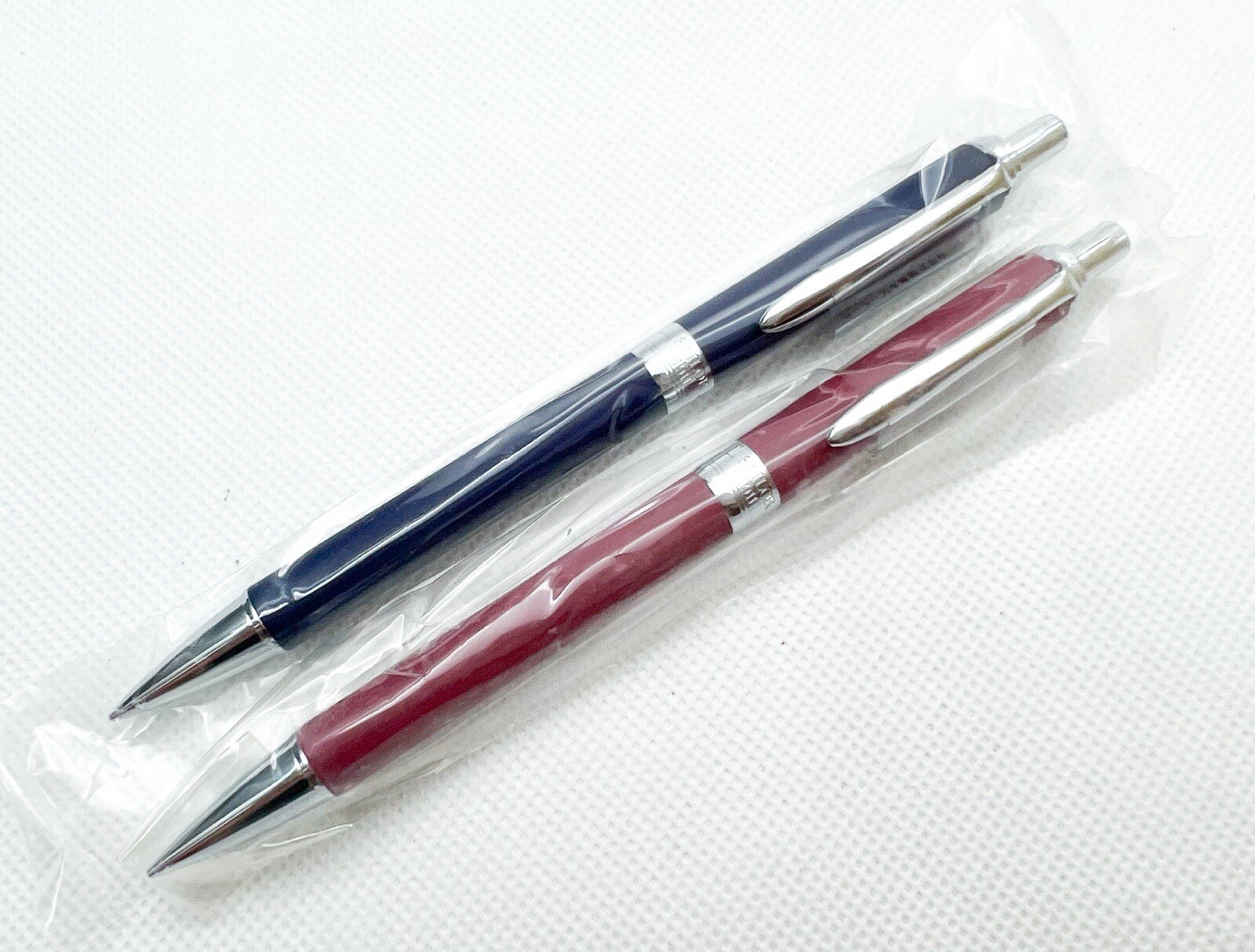 New Sealed Sailor 1911 Mechanical Pencil 2pcs 0.5 Dark Blue & burgundy