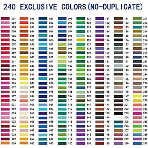 KALOUR Professional Colored Pencils,Set of 1 Count (Pack 240), Multicolor