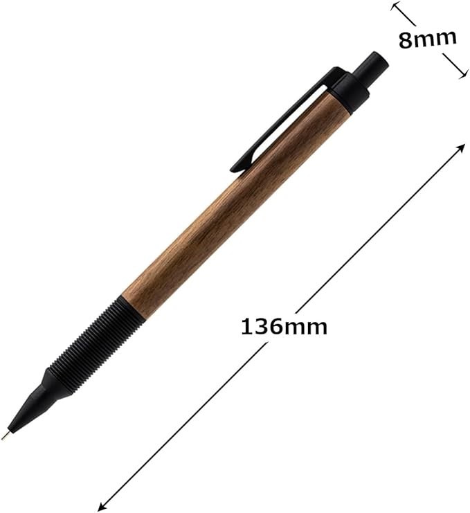 Luddite EverDraw Wood 0.5mm Mechanical Pencil Walnut LDWB-MP4WN-05 japan