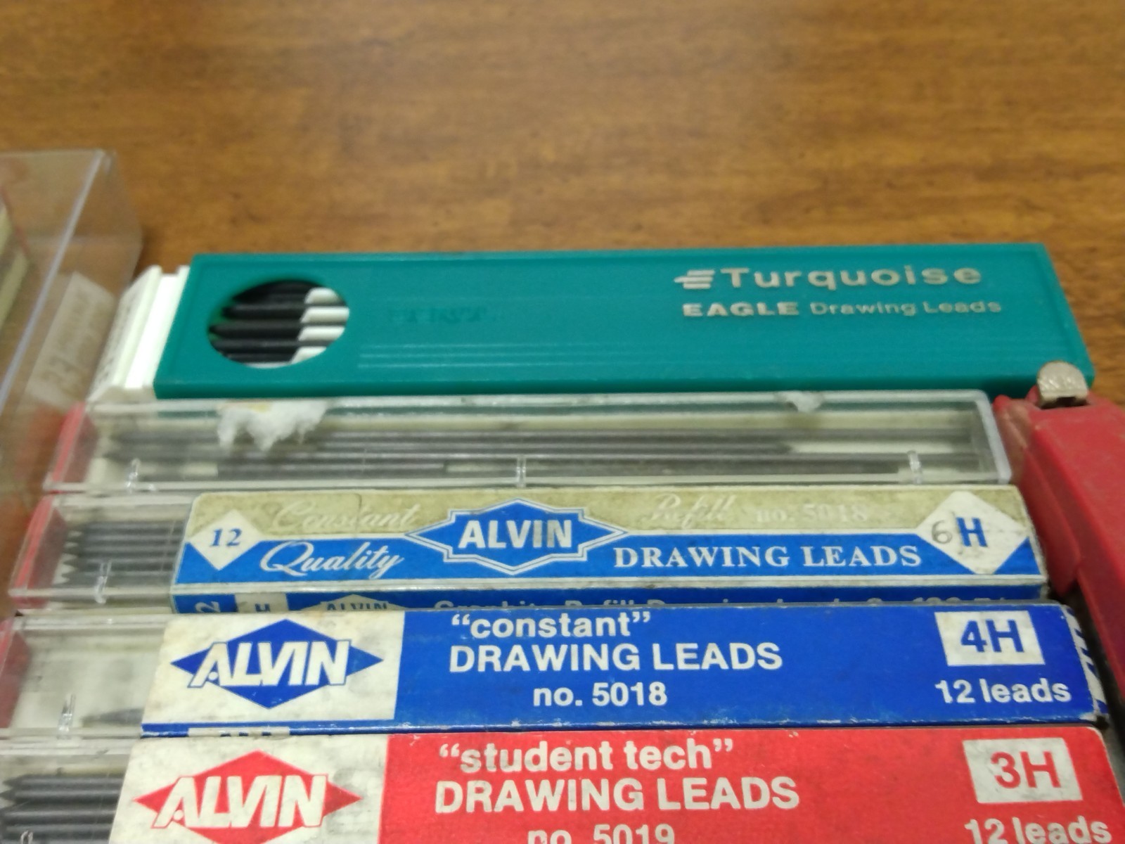 Large Lot of Vintage ALVIN CONSTANT DRAWING LEADS 3H 4H 6H & PENTEL Erasers