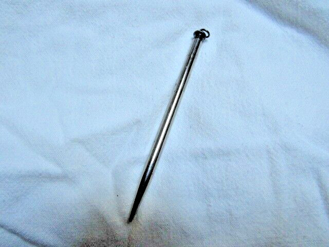 USA Redipoint Silver Metal Chatelaine 4” Skinny Mechanical Pencil Works