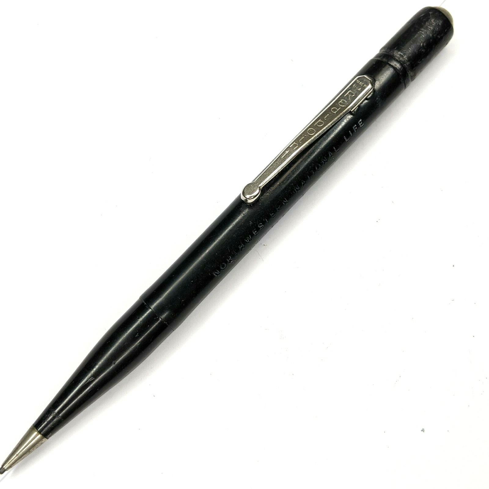 c1940s Minneapolis MN Redipoint Advertising Mechanical Pencil Life Insurance G25