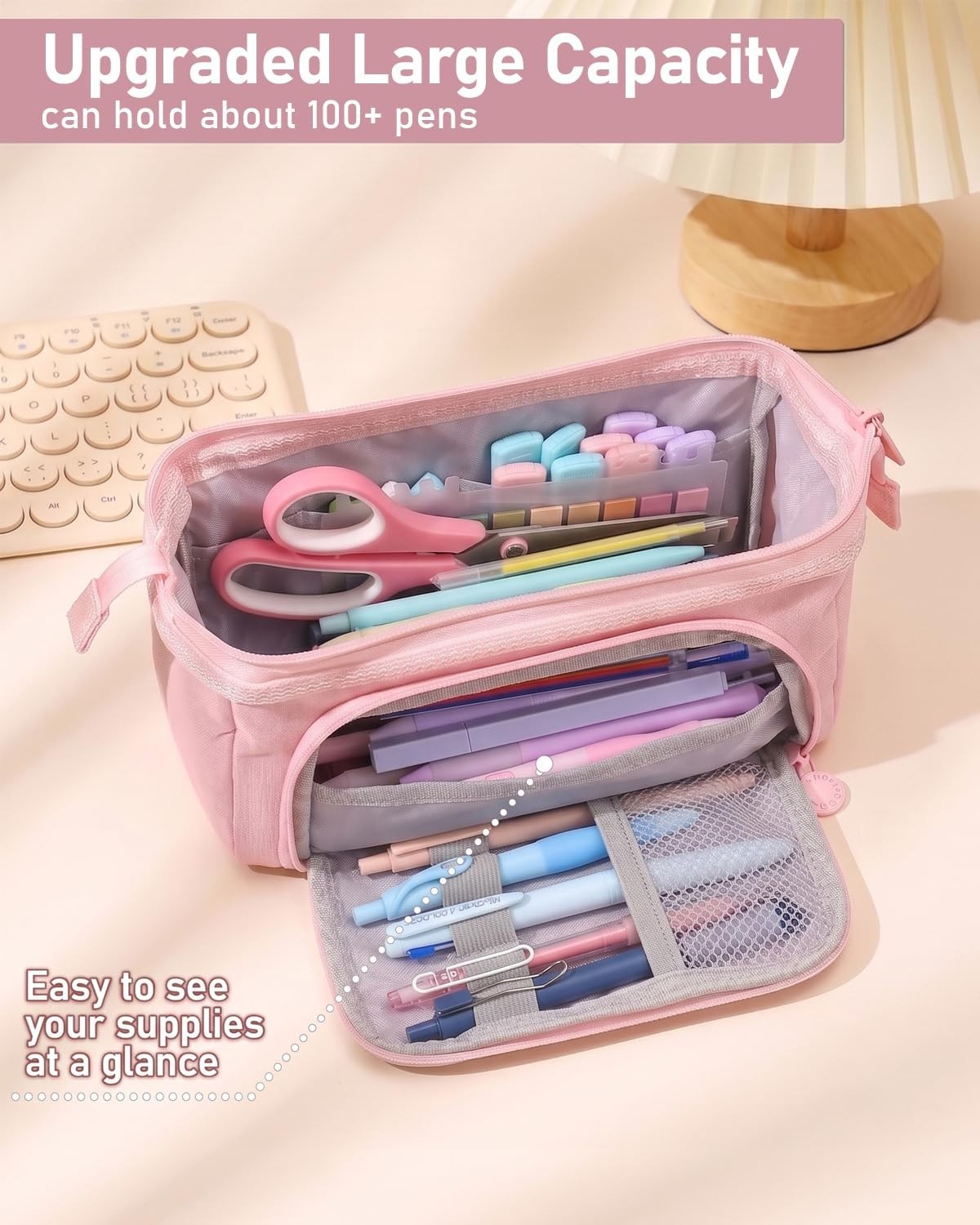 78 PCS Aesthetic School Supplies Set, Cute Pen Case, Pastel Highlighters & Gel P