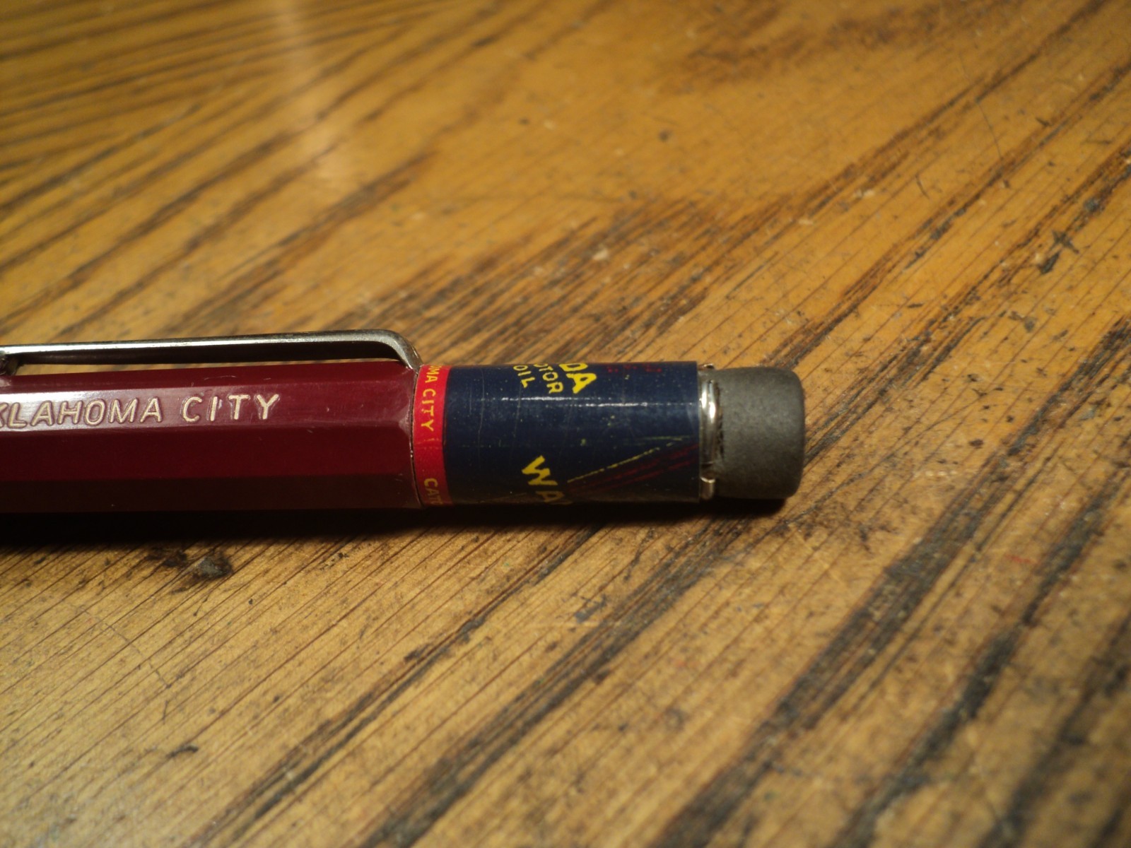 Vintage Autopoint Mechanical Pencil WANDA Cato Oil & Grease 5-3/4″ Long USA