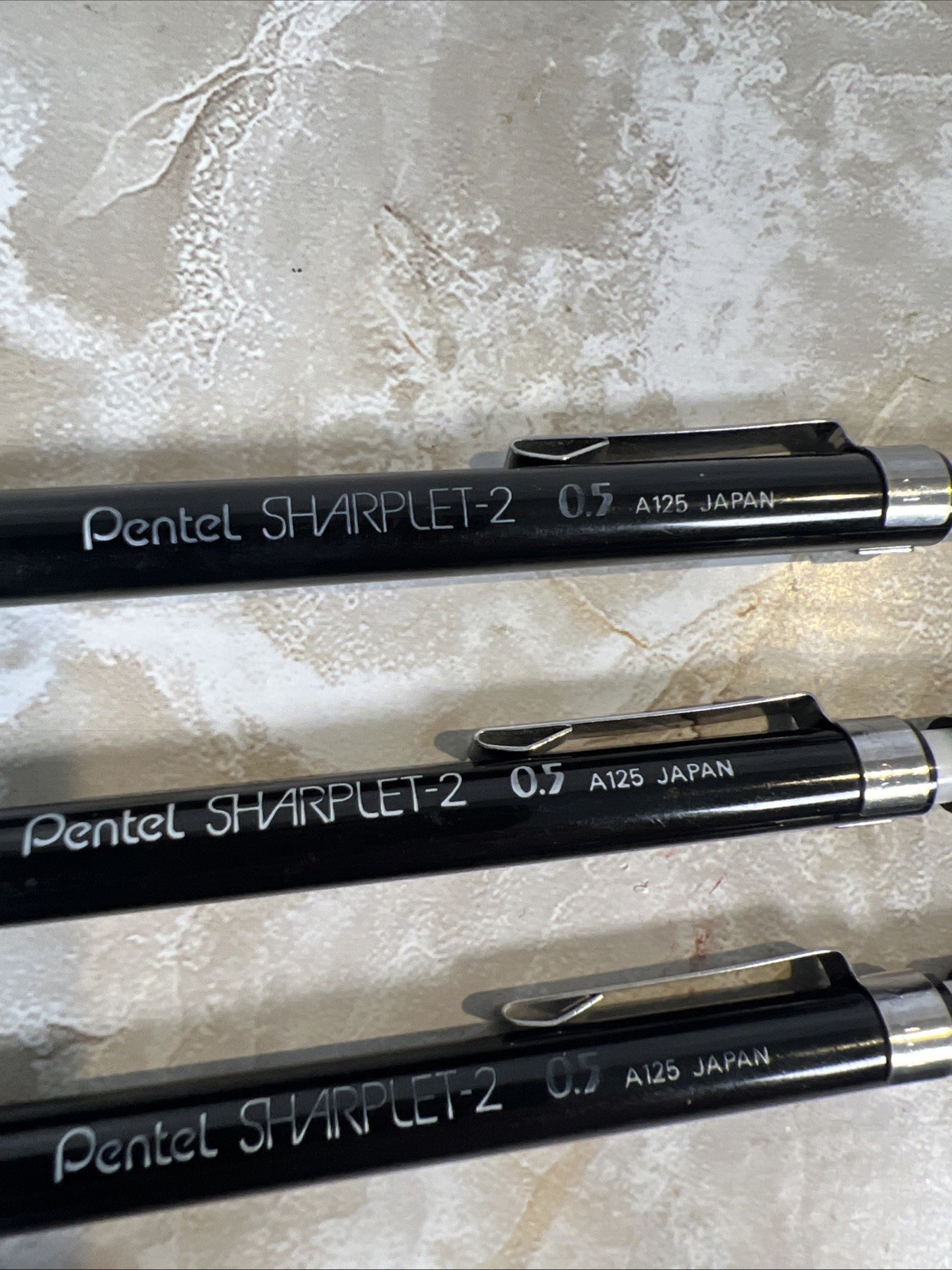 Pentel SHARPLET-2 Mechanical Pencil 0.5 A125 Made In Japan Drafting 3 Total