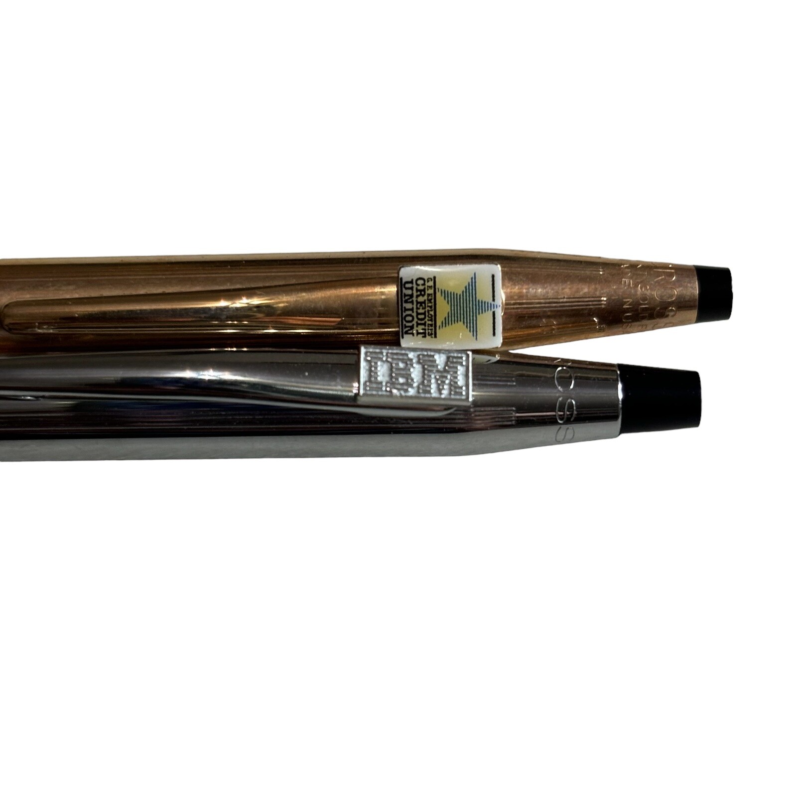 Vintage 2 Mechanical Cross Pencils IBM Silver No Lead. GE Employee Credit Union