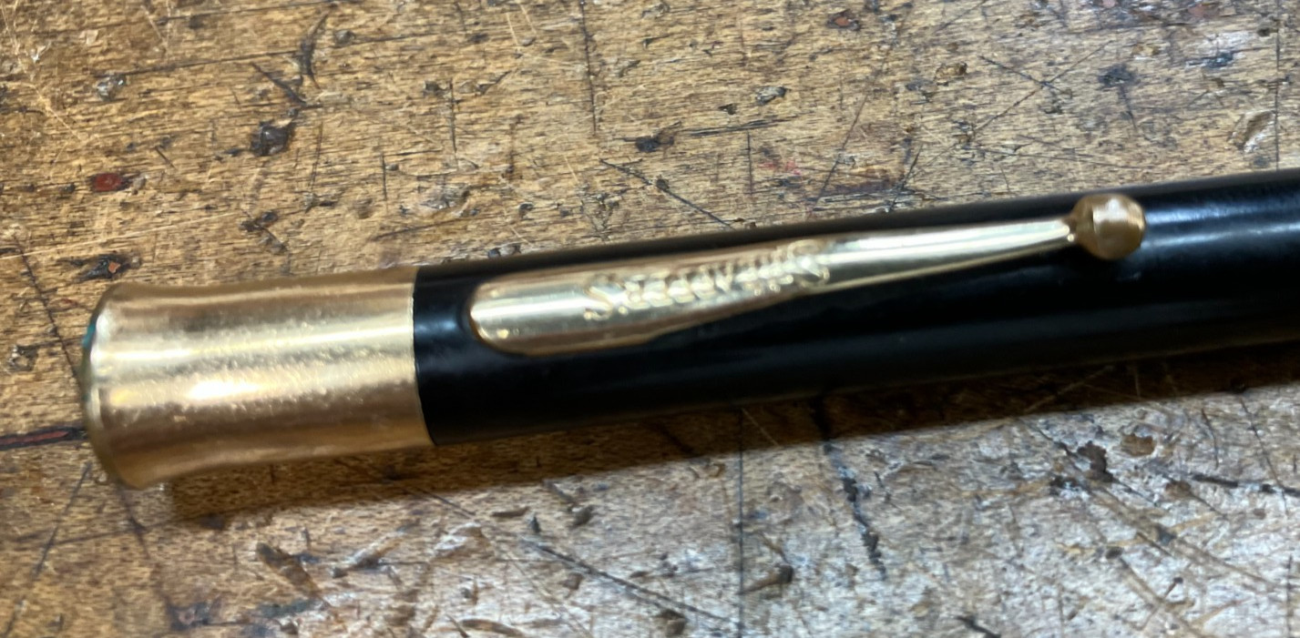 Late 1920s Sheaffer’s Oversize Flat Top Pencil with Gold-Filled Trim