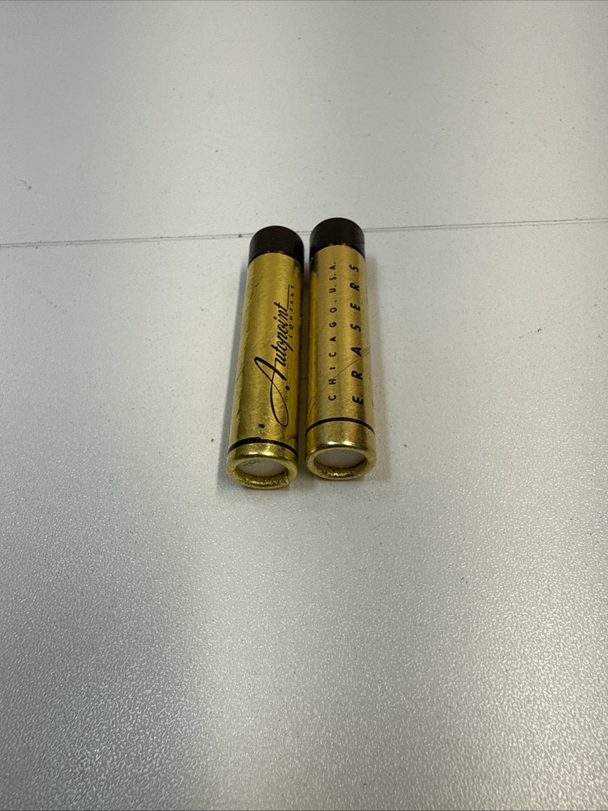 VINTAGE AUTOPOINT Mechanical Pencil ERASERS ~ 2 TUBES – #40E Red and #40B Black