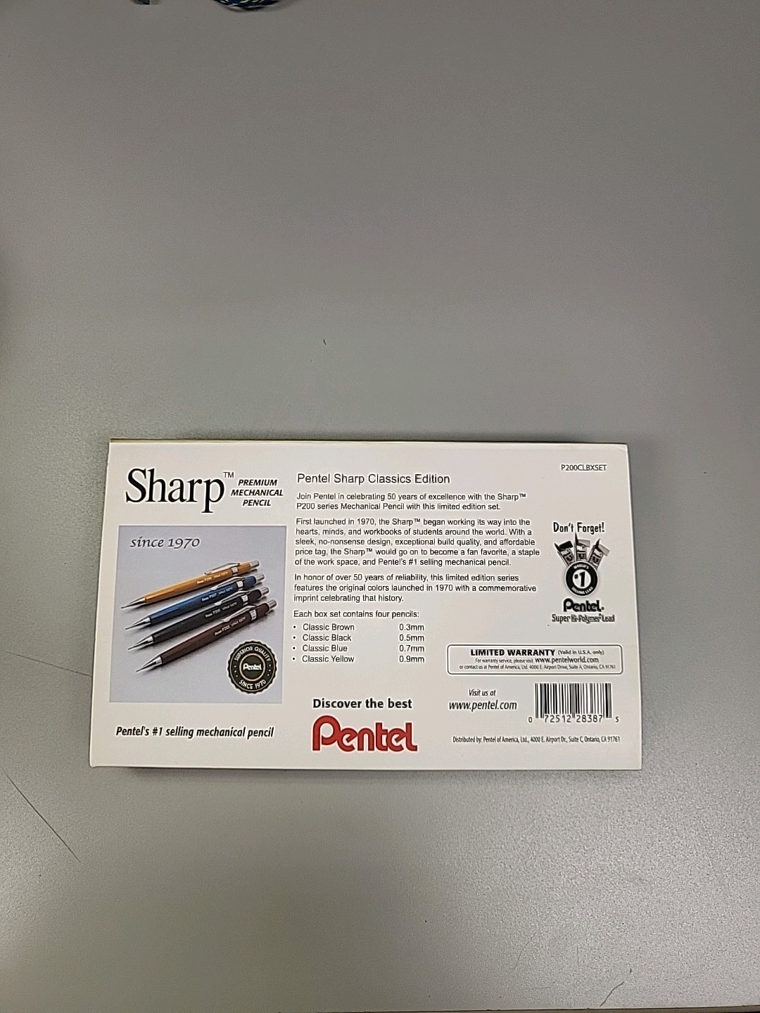 Pentel Sharp Classic Box Set – Since 1970, Set of 4