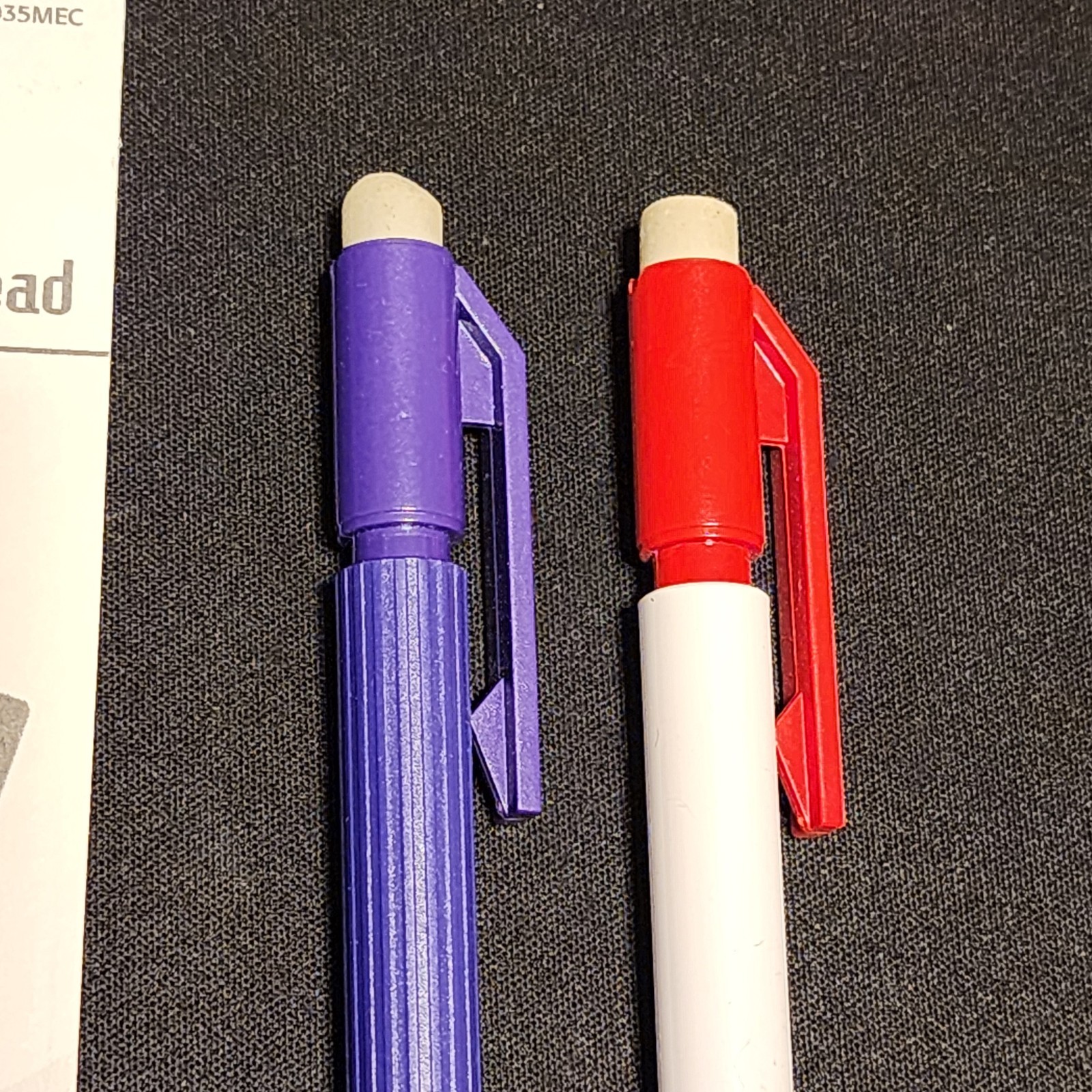 x2 Pentel A45 0.5mm Automatic Mechanical Pencil Purple, White Red IBM AmeriData
