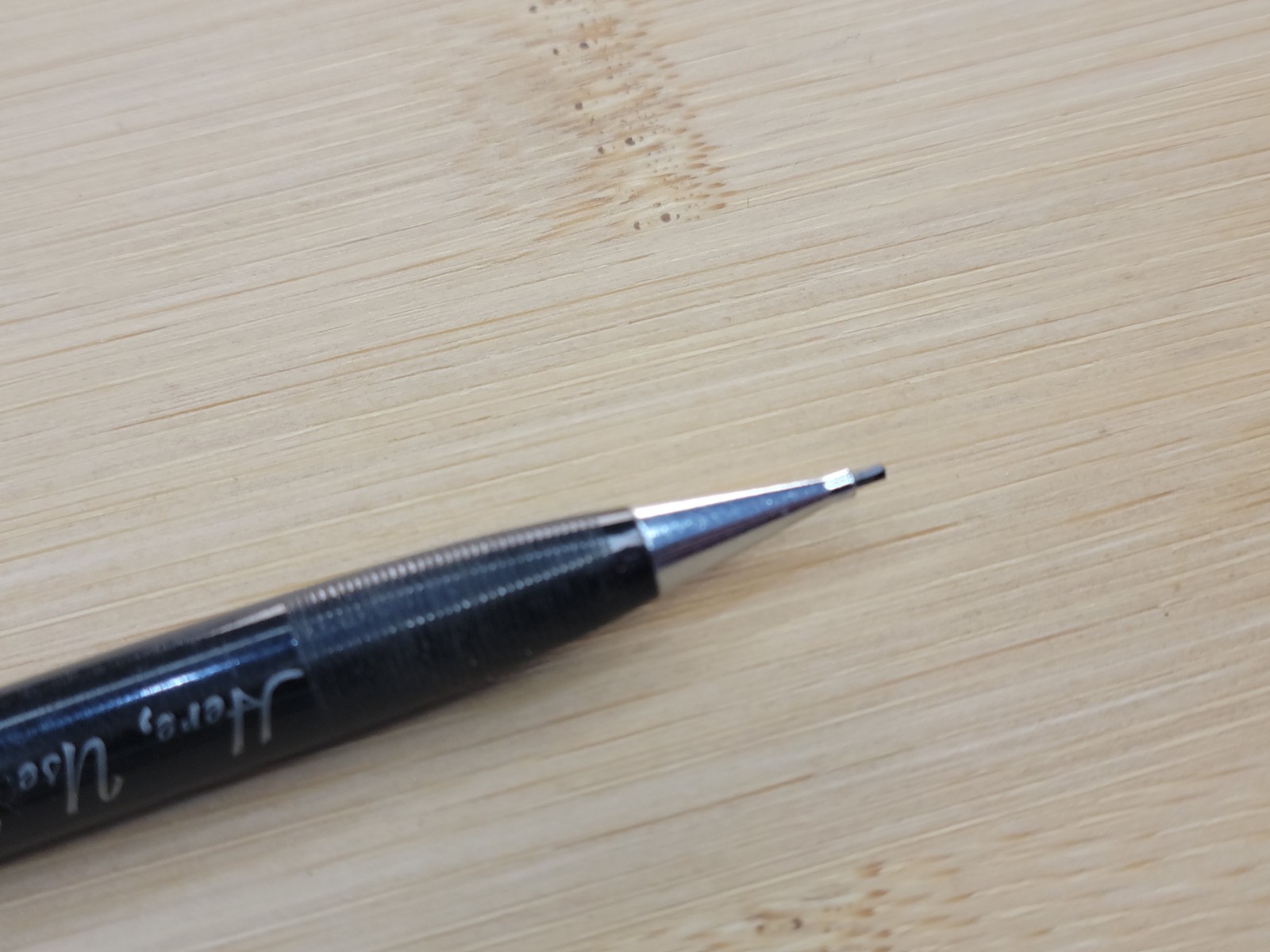 Vintage Scheaffer Mechanical Pencil “Here Use My Scheaffer” WORKS Chrome Black