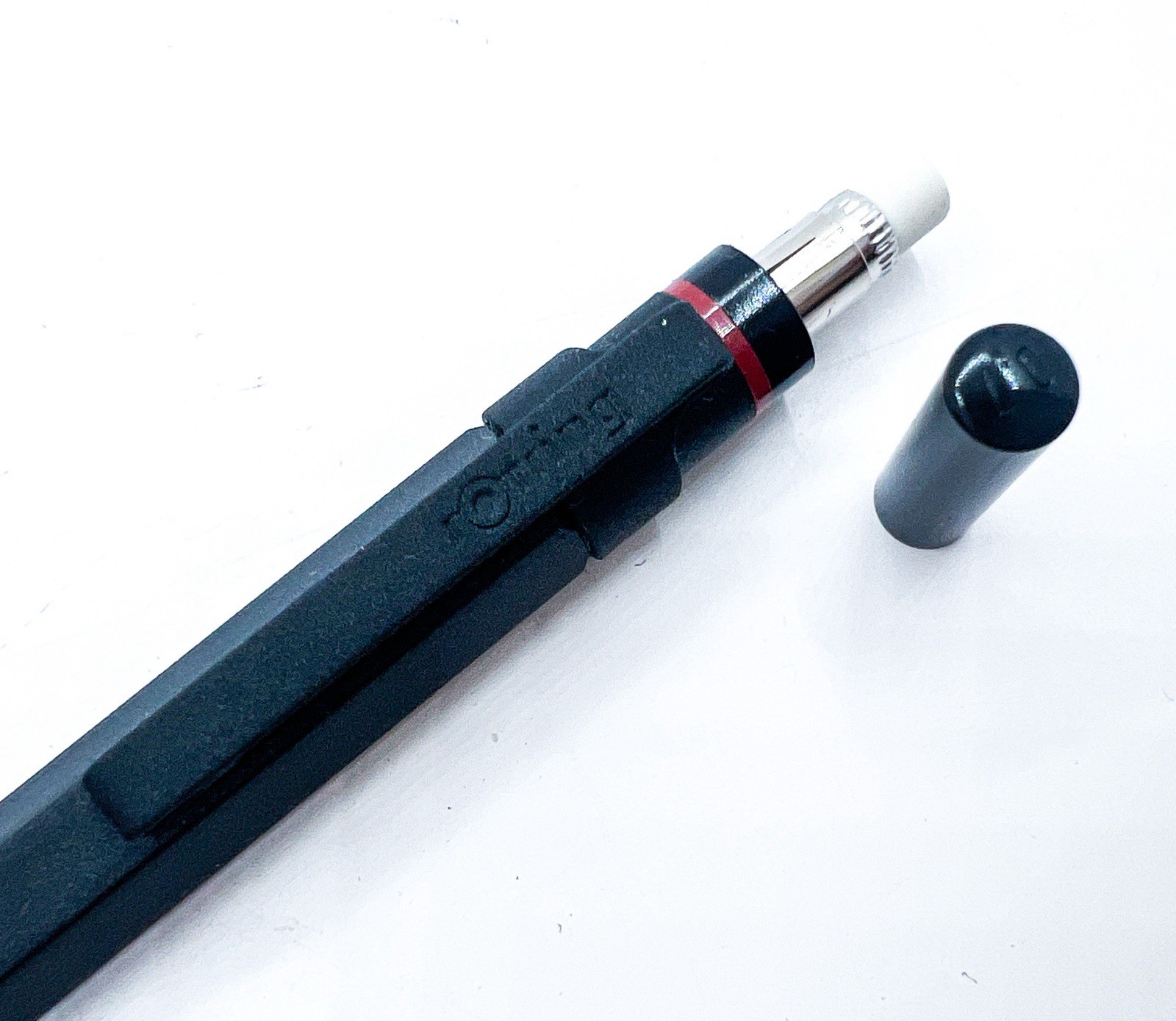 NOS Rotring newton Black Mechanical Pencil 0.7 Double Push Retractable Tip