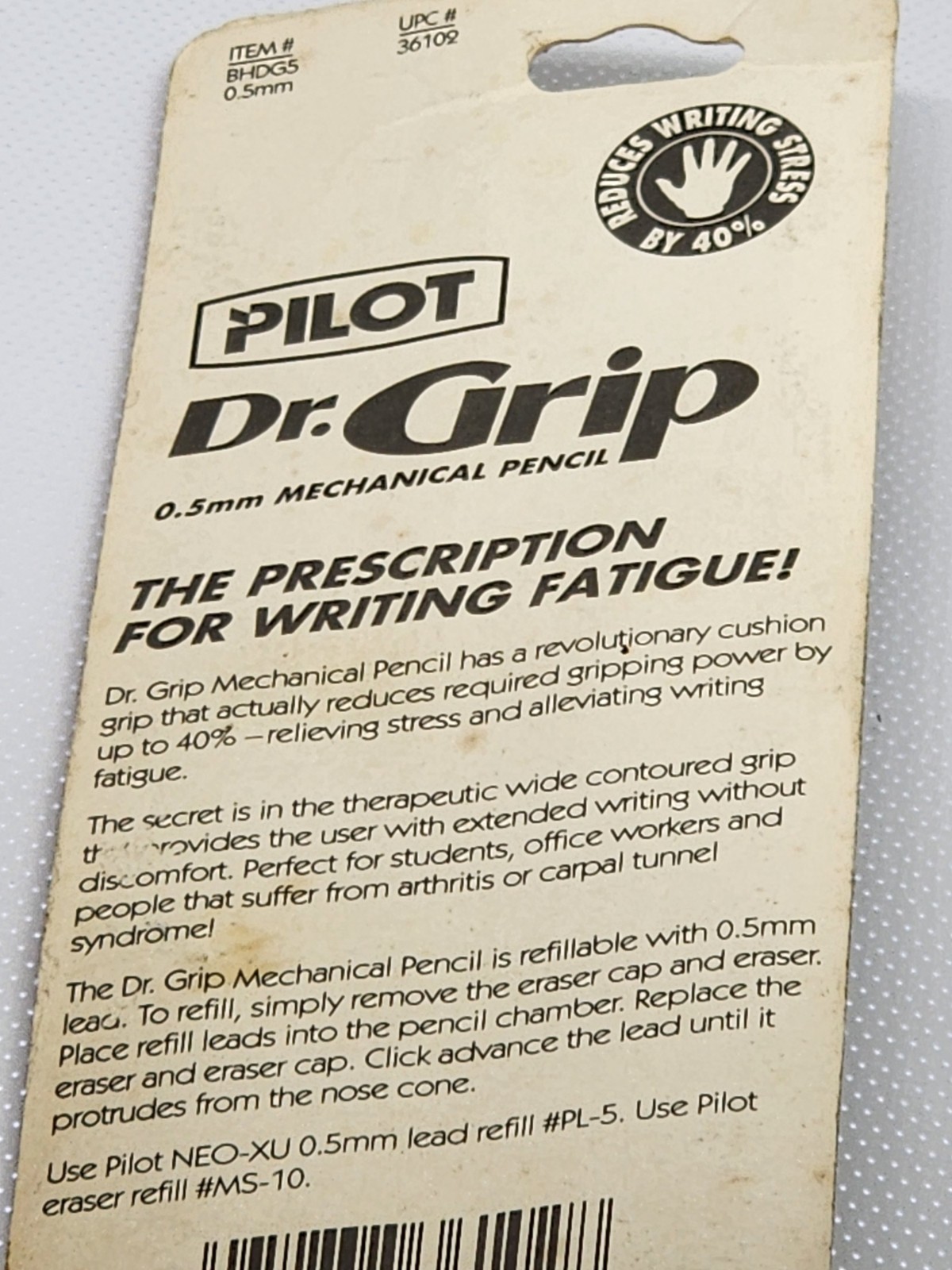 Pilot Dr. Grip Ltd. Mechanical Pencil 0.5 mm, NEW NOS SEALED