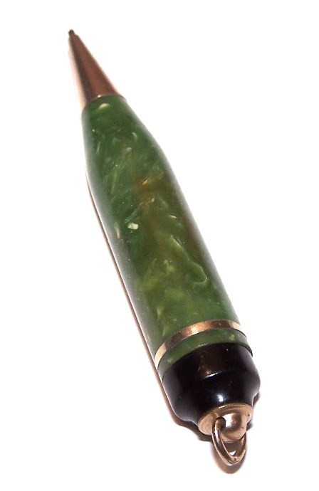 Vintage Golf Pencil Mini Mechanical Green Marble