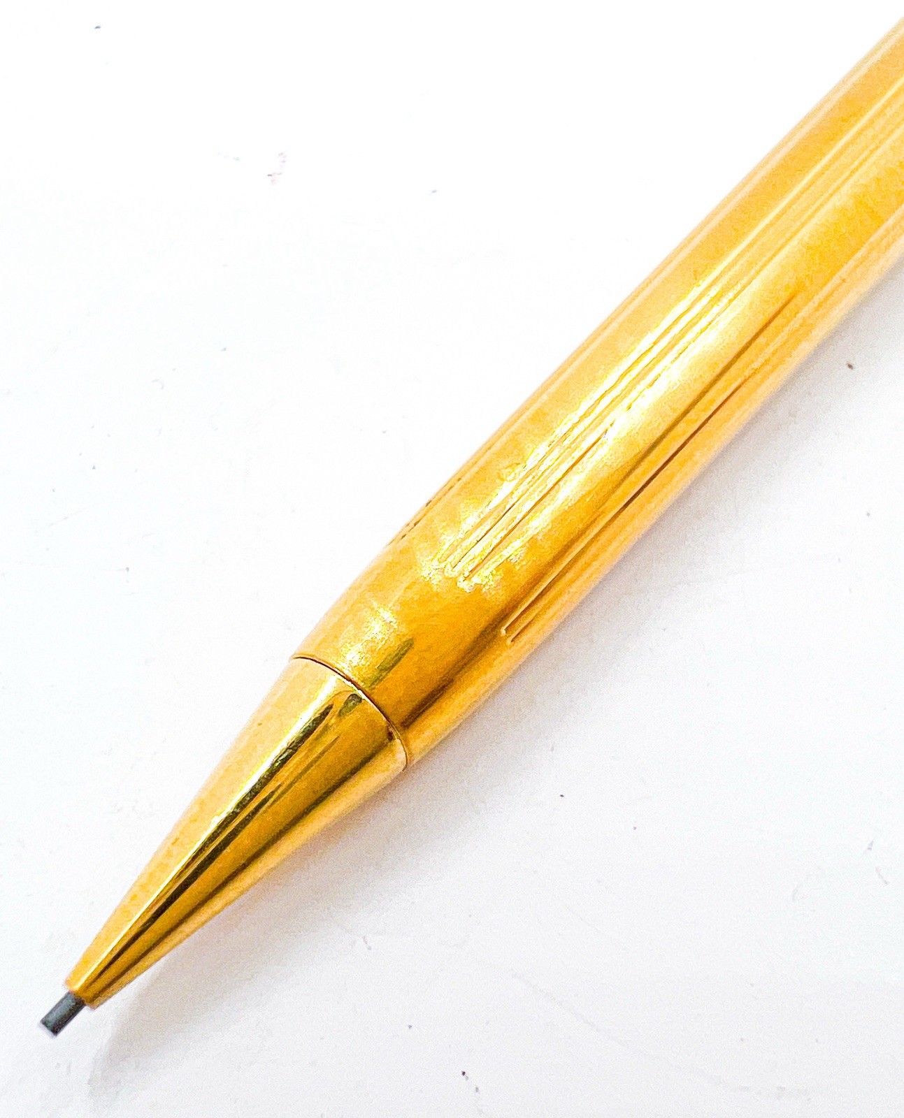 SAILOR Slim Mechanical Pencil Gold Plated 0.5mm Push Cap Full Metal