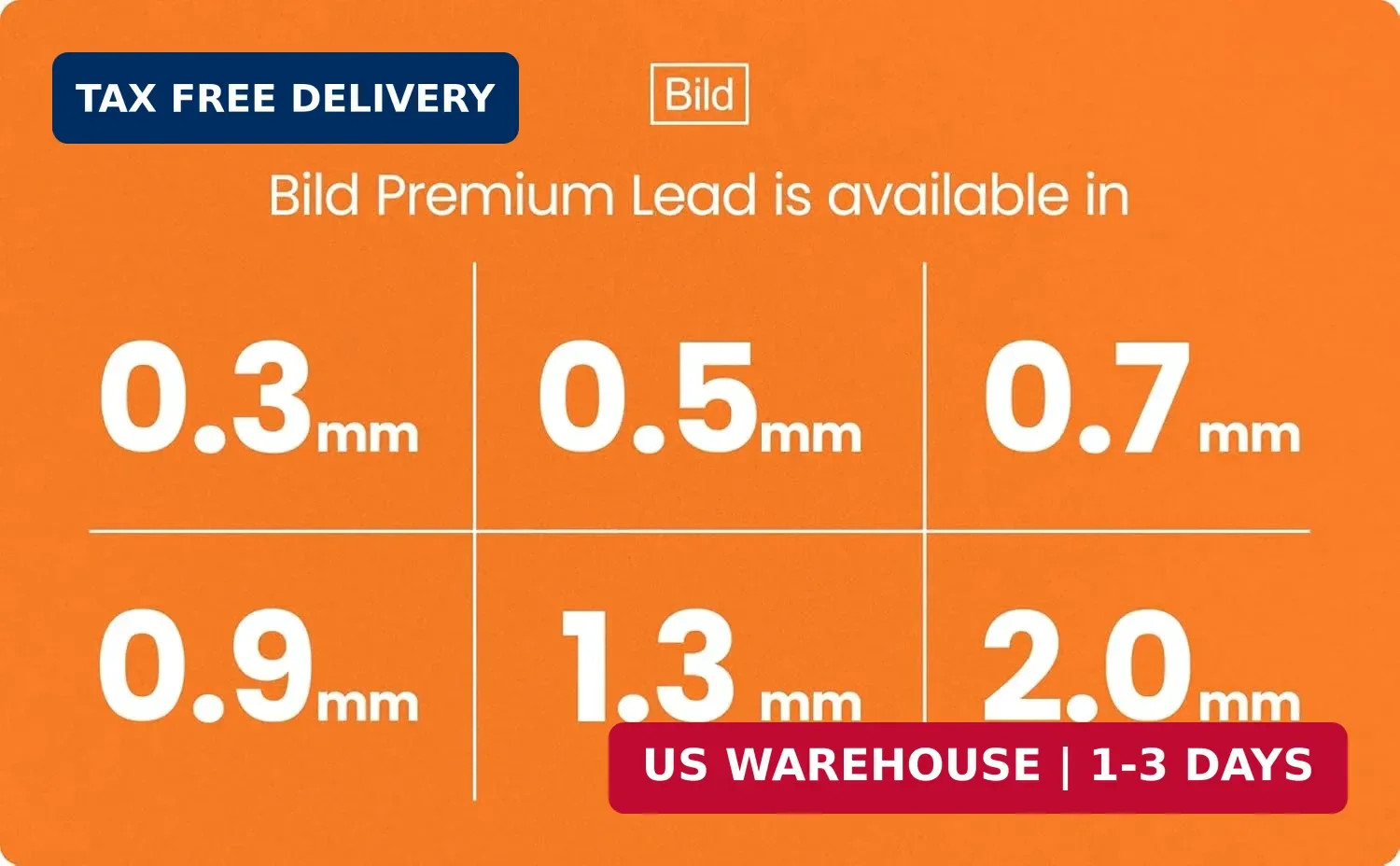 Bild 800 Leads – 0.9mm HB Break-Resistant Mechanical Pencil Lead Refills Value P