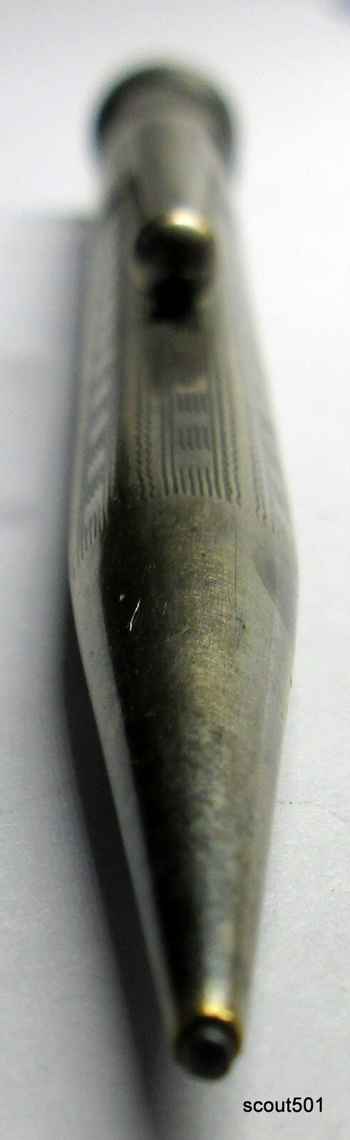 Antique Art Deco Redipoint Ingersoll Rolled Silver Mechanical Pencil 1.18 MM Lea