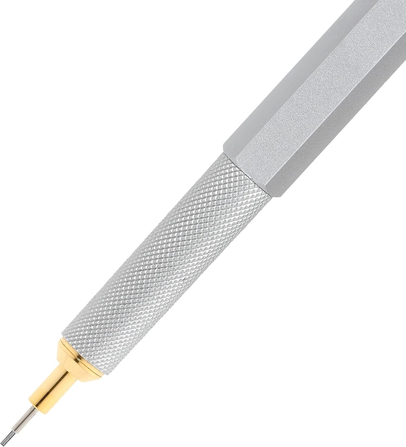 Innovative 0.5mm Silver Mechanical Pencil: Retractable, Comfortable & Precise