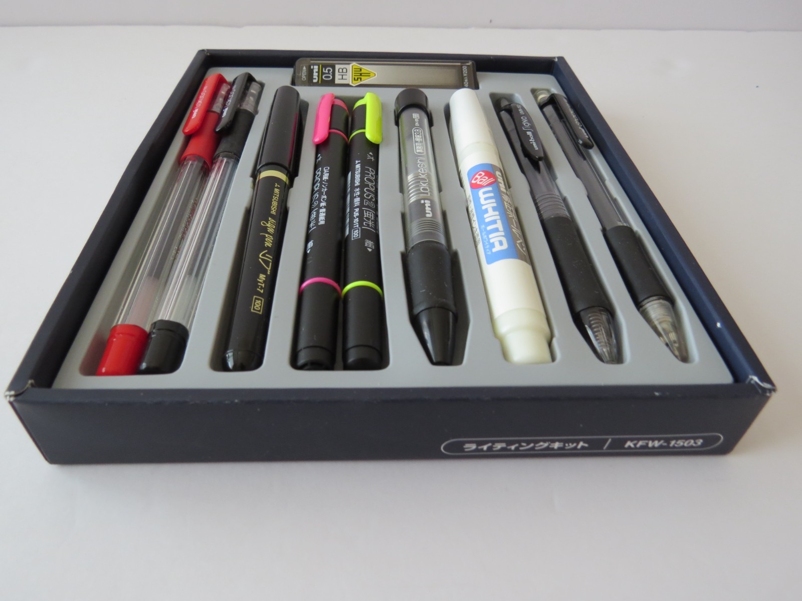 MITSUBISHI Pencil Co., Ltd. Uni Whole Set of Writing Kit KFW-1503 (10 items)