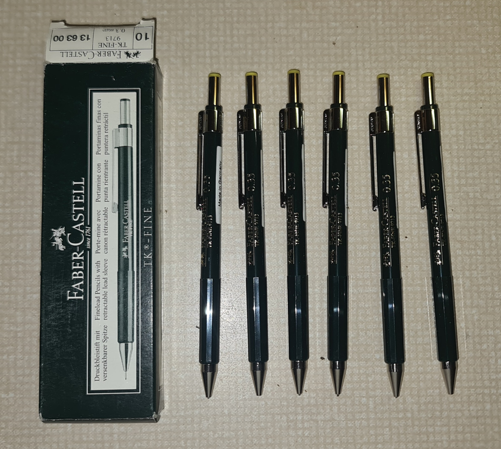 Big Lot 19 * FABER CASTELL Contura / TK Fine mechanical pencils all new