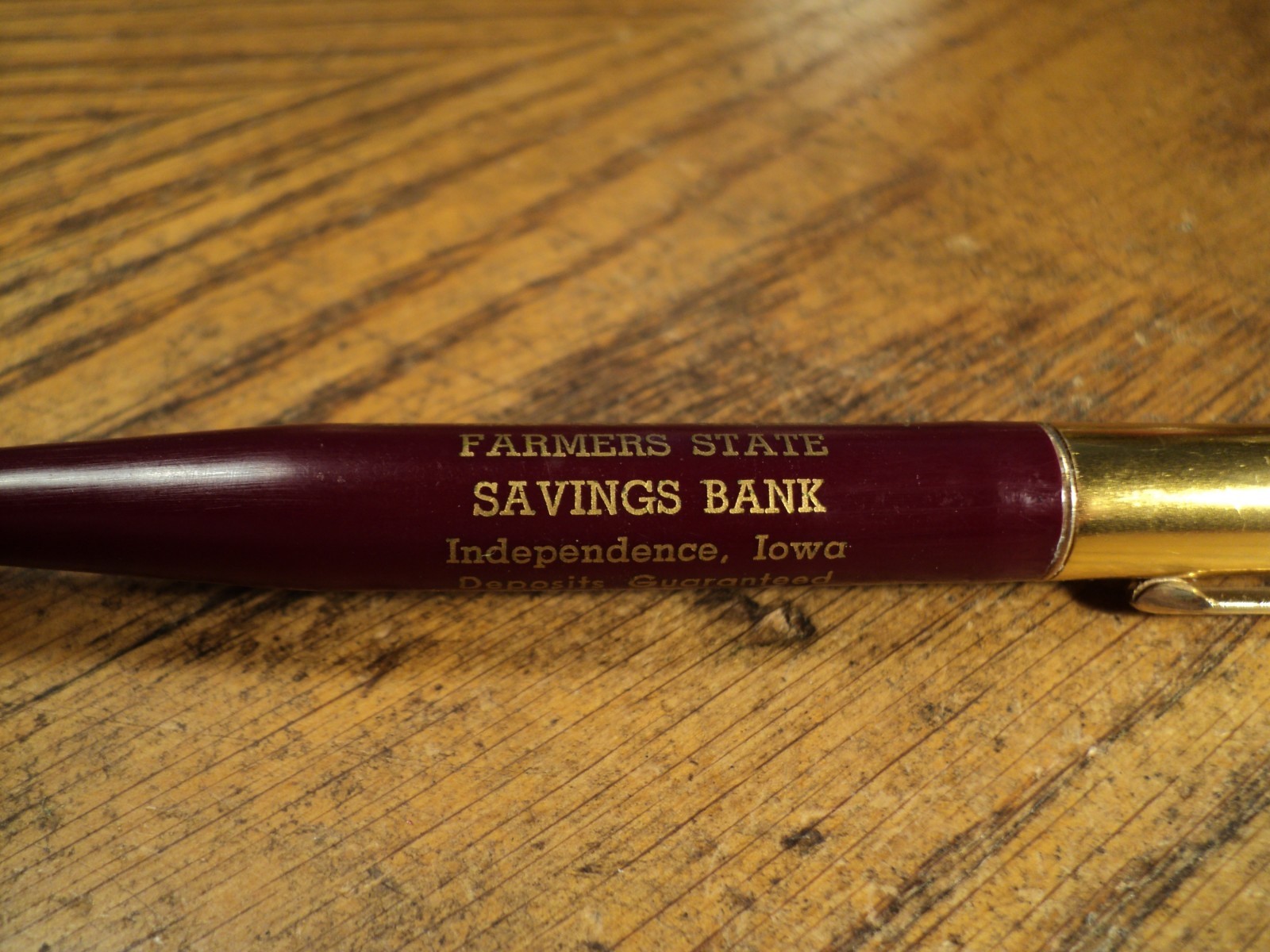 Vintage Vernon Mechanical Pencil Farmers State Savings Bank Independence Iowa