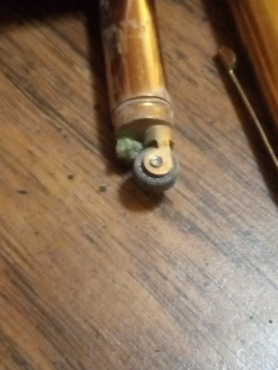 Vintage Mechanical Pencil Lighter Combo Gold Tone USA Works Advertisement Unique
