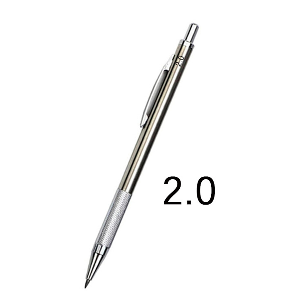 7pcs Mechanical Pencil Black Pencil Writing And Drawing Professional Pen Metal