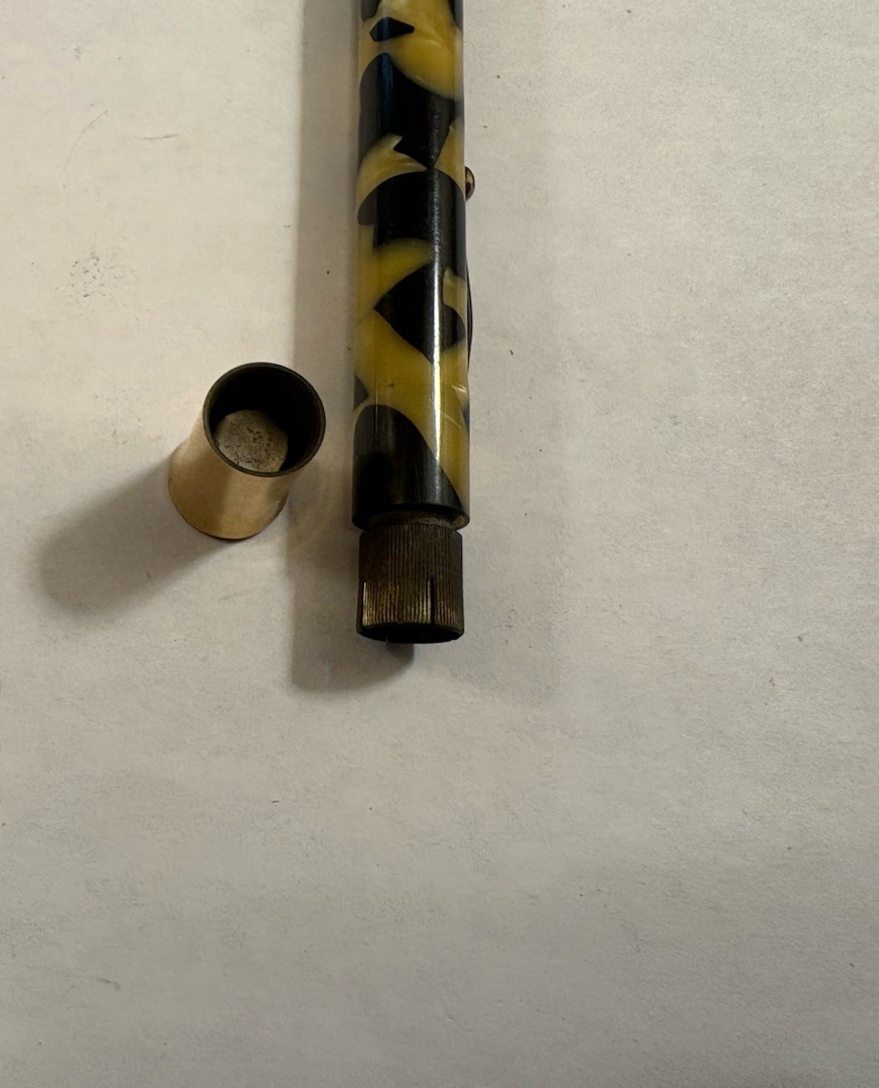Vintage Sheaffer Lifetime Pearl & Black Gold-Filled Mechanical Pencil